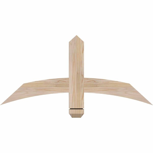 Ekena Millwork Bellingham Smooth Timber Gable Bracket, Douglas Fir, 36"W x 16"H x 1 1/2"D x 3 1/2"F, 11/12 Pitch GBW036X16X0204BEL00SDF - main